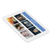 Pastel Blue Custom Foto - Personalisiert Magnet (Rechte Seite)