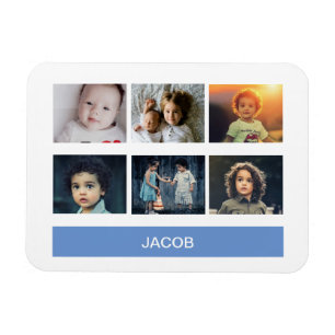 Pastel Blue Custom Foto - Personalisiert Magnet