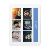 Pastel Blue Custom Foto - Personalisiert Magnet (Vertikal)