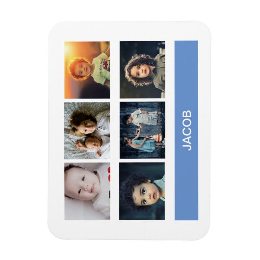 Pastel Blue Custom Foto - Personalisiert Magnet (Vertikal)