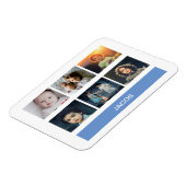 Pastel Blue Custom Foto - Personalisiert Magnet (Linke Seite)