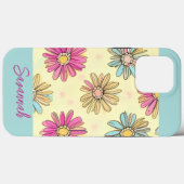 Pastel Blue Daisy Blume Case-Mate iPhone Hülle (Rückseite (Horizontal))