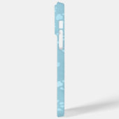 PASTEL BLUE DOG PAWS Case-Mate iPhone HÜLLE (Rückseite / Links)