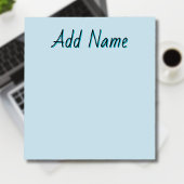 Pastel Blue Einzigartige Geschenke für Personalisi Notizblock