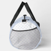PASTEL BLUE ELABORATE PAISLEY PATTERN & DOTS DUFFLE BAG (Rechts)