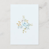 Pastel Blue Floral Hot Air Ballon Bücher für Baby Begleitkarte (Rückseite)