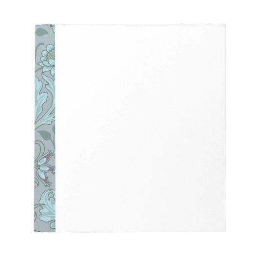Pastel Blue Flowers Notizblock (Vorderseite)