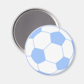 Pastel Blue Fußball Magnet (Vorderseite/Rückseite)