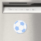 Pastel Blue Fußball Magnet (In Situ (Geschirrspüler))