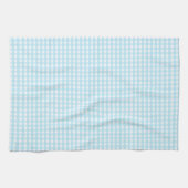Pastel Blue Gingham Pattern Geschirrtuch (Horizontal)
