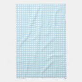 Pastel Blue Gingham Pattern Geschirrtuch (Vertikal)
