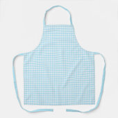 Pastel Blue Gingham Pattern Schürze (Vorderseite)