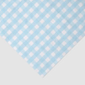 Pastel Blue Gingham Pattern Seidenpapier (Detail)