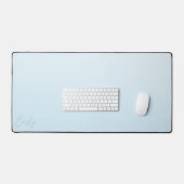 Pastel Blue Gradient Calligraphy Personalized Schreibtischunterlage (Tastatur & Maus)