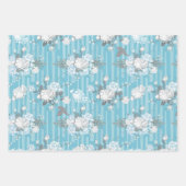 PASTEL BLUE & GRAY BABY ITEMS BLUME TOYS GESCHENKPAPIER SET (Vorderseite 2)