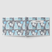 PASTEL BLUE & GRAY BABY KINDERZIMMER SCENE GÄSTEBUCH (Voll)