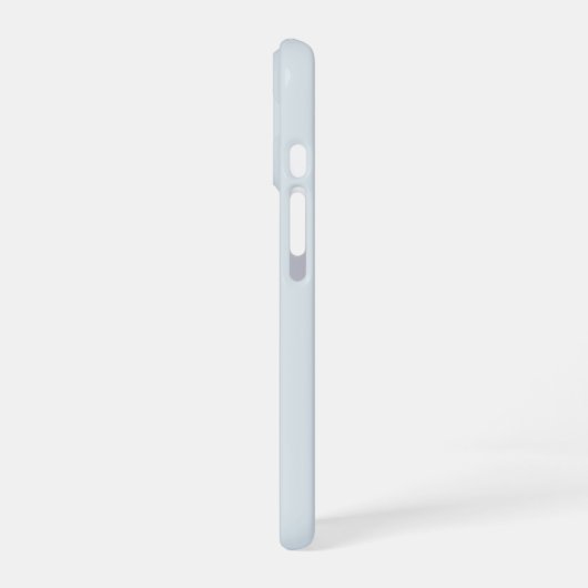 Pastel Blue-Gray New Mrs Last Name Bride iPhone 16 Hülle (Linke Seite)