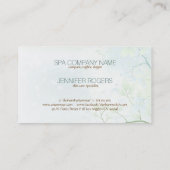 Pastel Blue Green Spring Blossom Visitenkarte (Rückseite)