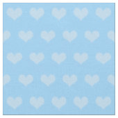 Pastel Blue Hearts Muster Stoff (Nahaufnahme)
