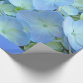 Pastel Blue Hydrangea Blume Packpapier Geschenke (Ecke)