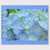 Pastel Blue Hydrangea Blume Packpapier Geschenke (Flach)