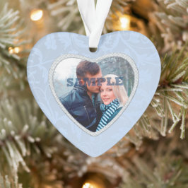 Pastel Blue Imitats Diamond Fotomaterial Ornament