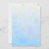 Pastel Blue Jewish Baby Namemony Zeremony Brit Mil Einladung (Rückseite)