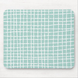 Pastel Blue Karo Pattern Soft und Modern Mousepad
