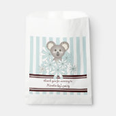 Pastel Blue Koala Kindergeburtstag / Baby Boy Dusc Geschenktütchen (Vorderseite)
