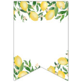 Pastel Blue Lemons Sweet Boy Baby Dusche Wimpelkette (Erste Fahne)