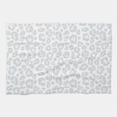 Pastel Blue Leopard Muster Geschirrtuch (Horizontal)