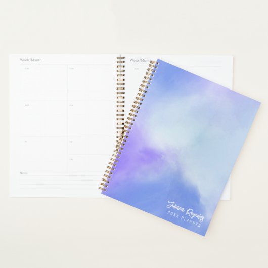 Pastel Blue & Lila Abstrakt Art Planner Planer (Anzeige)
