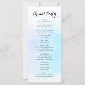 Pastel Blue & Lila Sparkling Wedding (Rückseite)