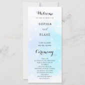 Pastel Blue & Lila Sparkling Wedding (Vorderseite)