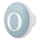 Pastel Blue Mit Monogramm Keramikknauf (Rechts)