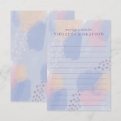 Pastel Blue Modern Art Eheberatung Hinweiskarte (Vorne/Hinten)