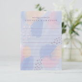 Pastel Blue Modern Art Eheberatung Hinweiskarte (Stehend Vorderseite)