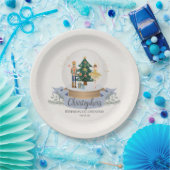 Pastel Blue Nutcracker Weihnachtsfeier Pappteller (Party)