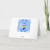 Pastel Blue Orchid Herzlichen Glückwunsch zum 70.  Karte (Rückseite)