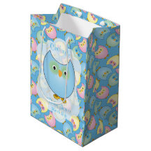 Pastel Blue Owl Baby Showthema