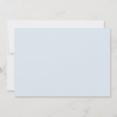 Pastel Blue Pastel Rainbow 1. Geburtstag Einladung (Rückseite)