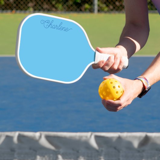 Pastel Blue Personalisiert Pickleball Paddle (InSitu)