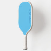 Pastel Blue Personalisiert Pickleball Paddle (Links)