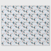 Pastel Blue Pink Cookie Bell Star Trek Weihnachten Geschenkpapier (Flach)