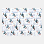 Pastel Blue Pink Cookie Bell Star Trek Weihnachten Geschenkpapier Set (Vorderseite 2)