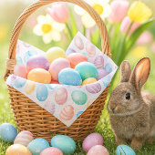 Pastel Blue Pink Easter Egg Pattern Seidenpapier