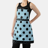 Pastel Blue Polka Dot Fashion Schürze (InSitu)