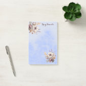 Pastel Blue Pretty Floral Custom Post-it Notes Klebezettel (Büro)
