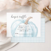 Pastel Blue Pumpkin Babydusche Windelwaschkarte RSVP Karte
