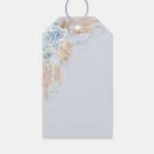 Pastel Blue Quinceanera Boho Princess Mis Quince Geschenkanhänger (Rückseite)